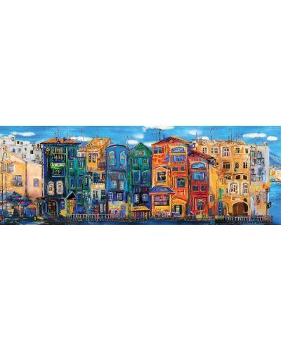 Панорамен пъзел Art Puzzle от 1000 части - Цветен град - 2